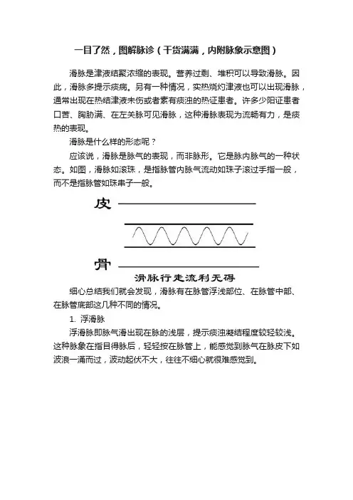 一目了然，图解脉诊（干货满满，内附脉象示意图）
