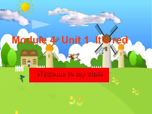 最新一年级英语上册Module4Unit1It’sred3外研版(一起)优选教学课件