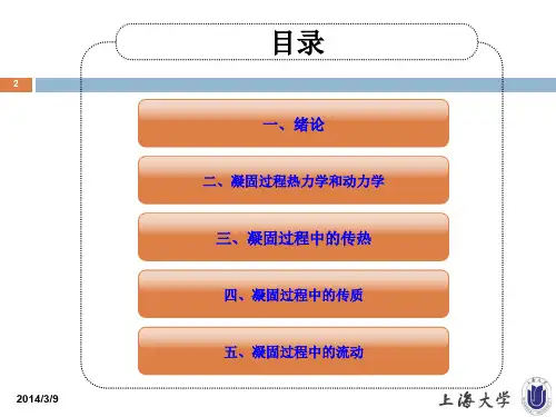 凝固原理讲义-凝固过程中的流动-