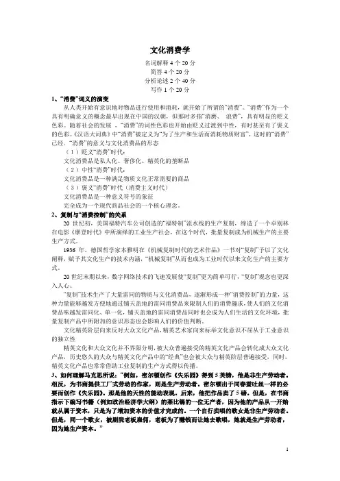 文化消费学
