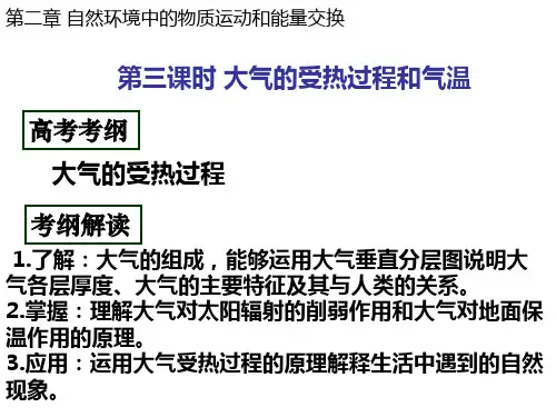 大气的受热过程和气温