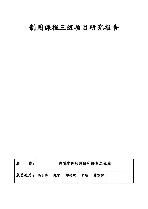 制图课程三级项目研究报告