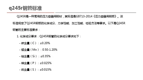 q245r钢管标准