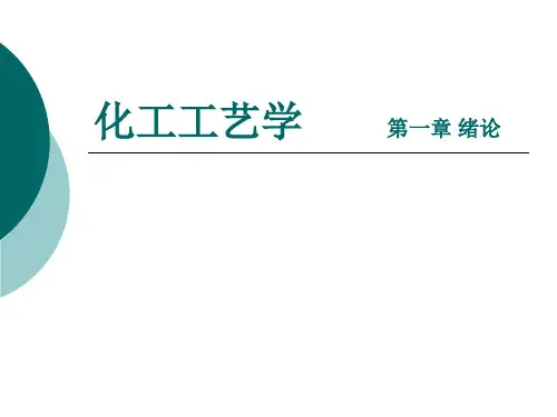 化工工艺学第一章绪论.pptx