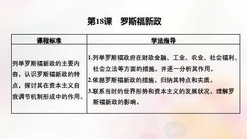 2021学年高中历史第六单元世界资本主义经济政策的调整第18课罗斯福新政课件新人教版必修2