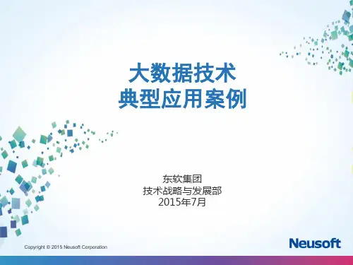 东软大数据技术-典型应用案例
