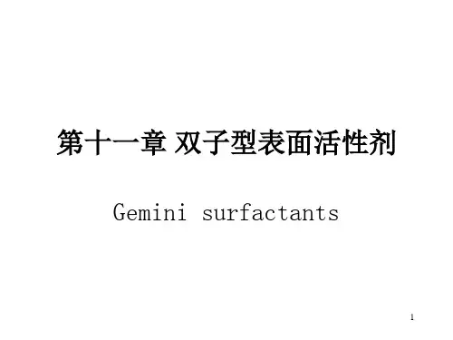双子型表面活性剂PPT课件