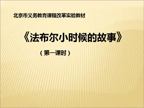 小学语文《法布尔小时候的故事》ppt课件