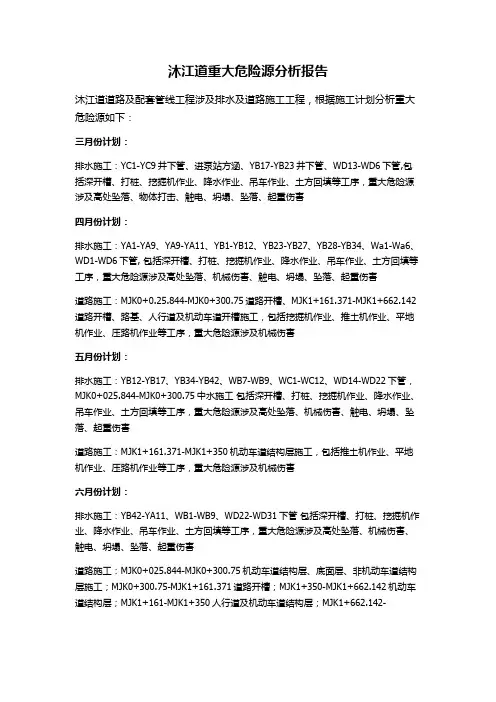 重大危险源分析报告