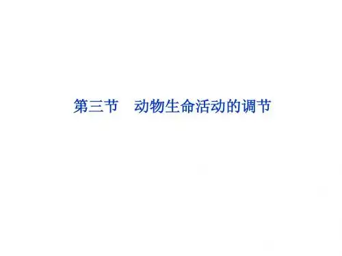 苏教版教学课件第二章第三节 动物生命活动的调节(共41张PPT)