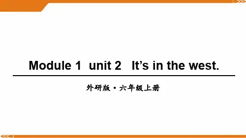 外研版英语六年级上册Module 1 Unit 2-课件