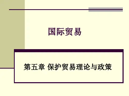 国际贸易 第5章 国际贸易保护理论