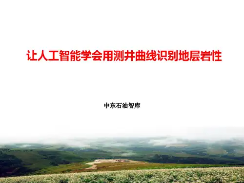 3- 让人工智能学会用测井曲线识别地层岩性