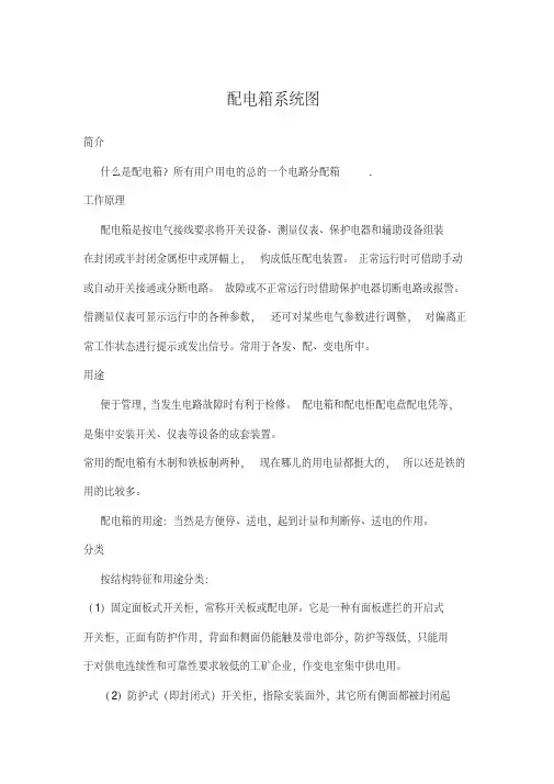 配电箱系统图