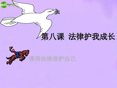 七年级政治下册 第八课 法律护我成长 善用法律保护自己课件 人教新课标版