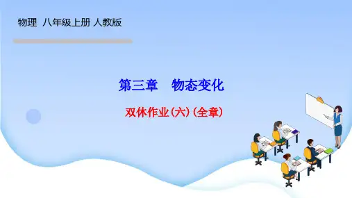 人教版八年级物理上册作业课件 第三章 物态变化 双休作业(六)(全章)