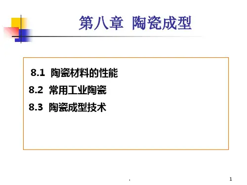 材料成型陶瓷成型PPT课件