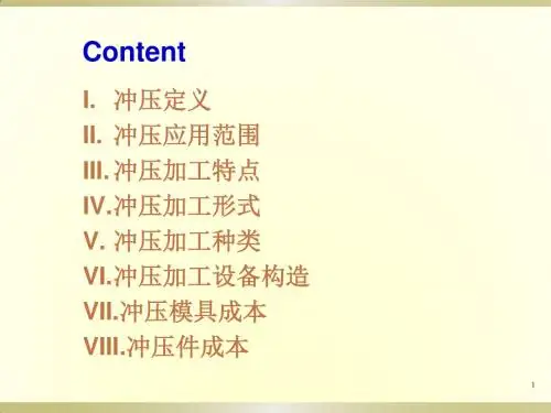 冲压基本知识介绍