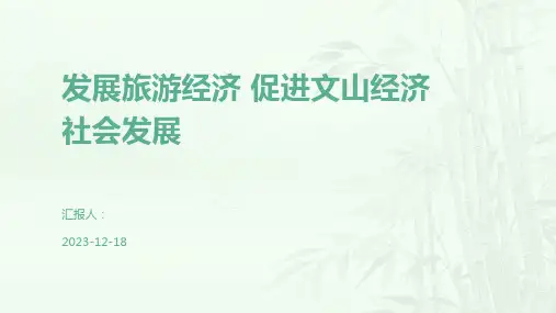 发展旅游经济 促进文山经济社会发展