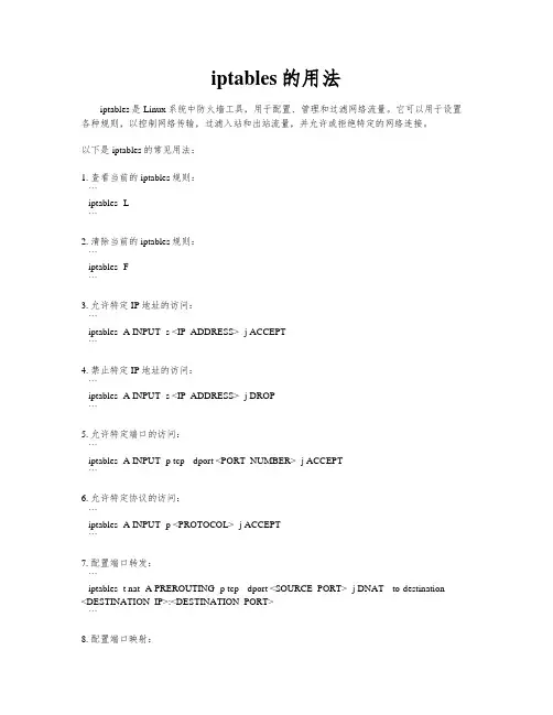 iptables的用法