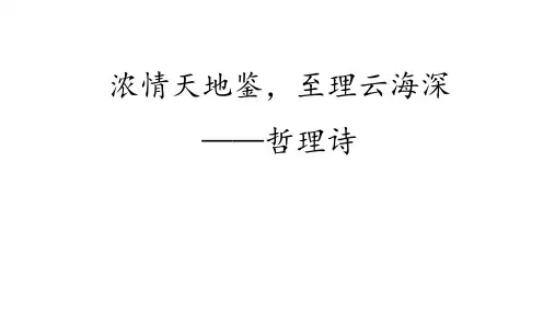 高考专题复习哲理诗课件27张