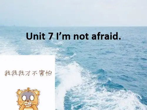 湘少版英语六下unit 7 i’m not afraid教学课件(1)