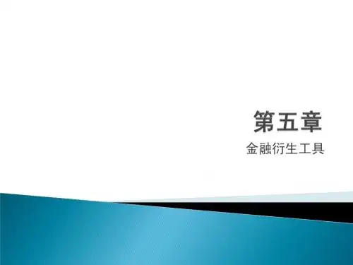 第五章金融衍生工具