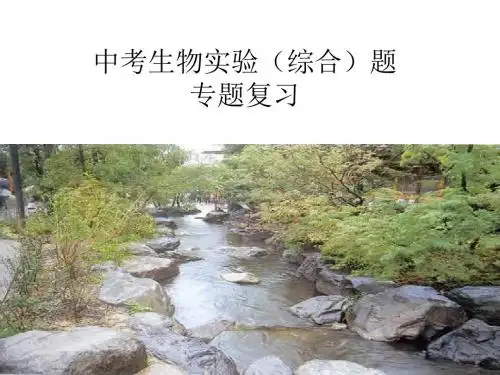 九年级科学生物实验复习课件(新编教材)
