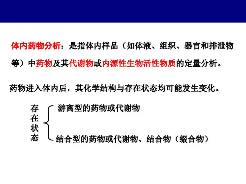 体内药物分析