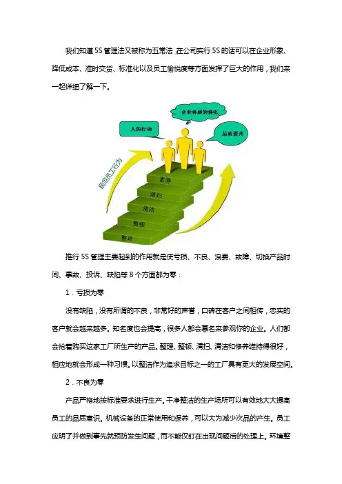 5s管理的主要作用