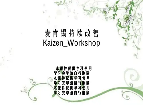 麦肯锡持续改善Kaizen_Workshop