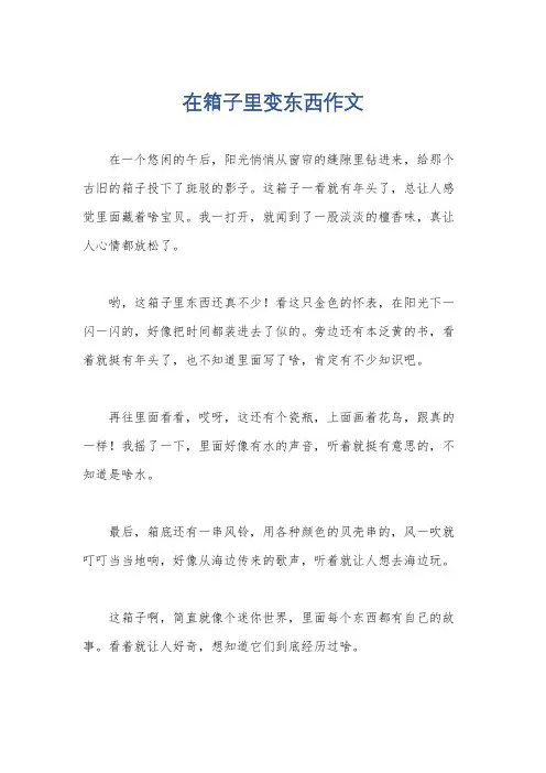 在箱子里变东西作文