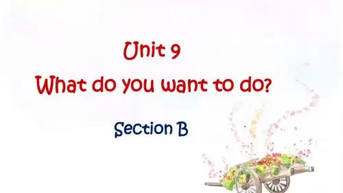 五年级下册英语课件-Unit 9 What do you want to do Section B-湘鲁版 (共18张PPT)