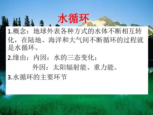 《水循环及地理意义》ppt课件