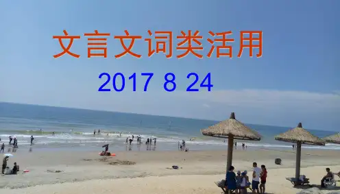 文言词语活用