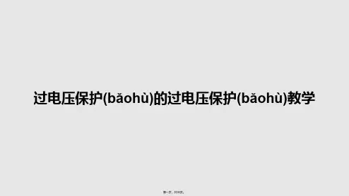过电压保护的过电压保护教学学习教案