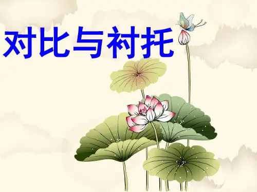 《对比与衬托》PPT课件