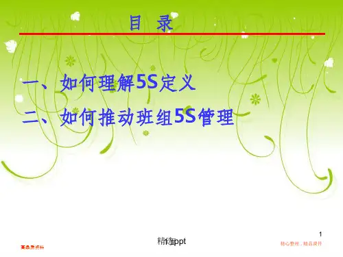 《5S培训教材》PPT课件