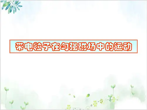 人教版高中物理选修3—1带电粒子在匀强磁场中的运动(77张)-PPT优秀课件