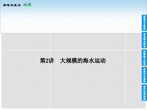 高考地理总复习 32 大规模的海水运动课件 新人教版 