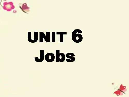2016春四年级英语下册 Unit 6《Jobs》课件1 广东版开心