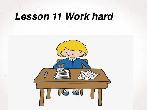 新冀教版六年级英语下册《Unit 2 Good Health to You.  Lesson 11 Work Hard.》课件_4