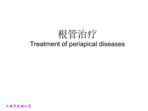 根管治疗的步骤、方法、器械