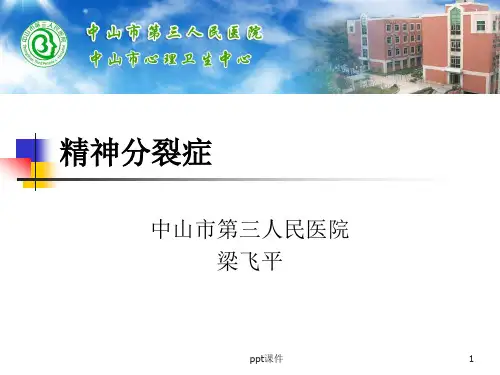 精神分裂症  ppt课件