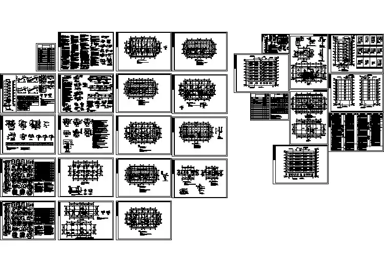 某宿舍楼建筑和结构全套施工图（含设计说明）