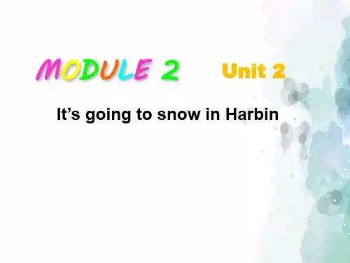 外研版(三起)-英语-六年级下册-外研版六年级下册英语 Module 2 Unit 2精品课件