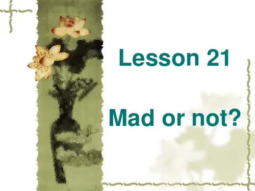 新概念英语第2册课件Lesson21(共20页)