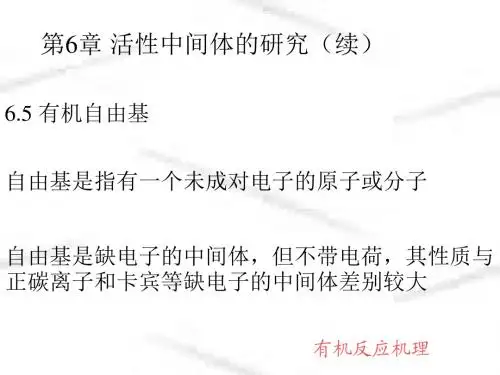 有机反应机理第六章(二)