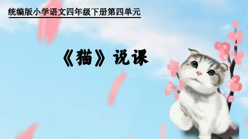 13《猫》   说课课件 (共23张PPT)