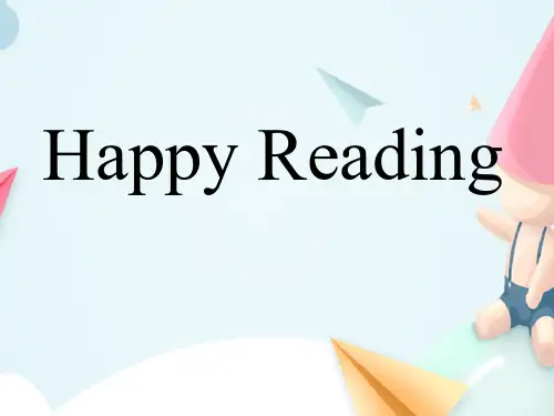 北师大版高中英语必修一Unit3, 《Culture Corner --Happy Halloween reading》 课件
